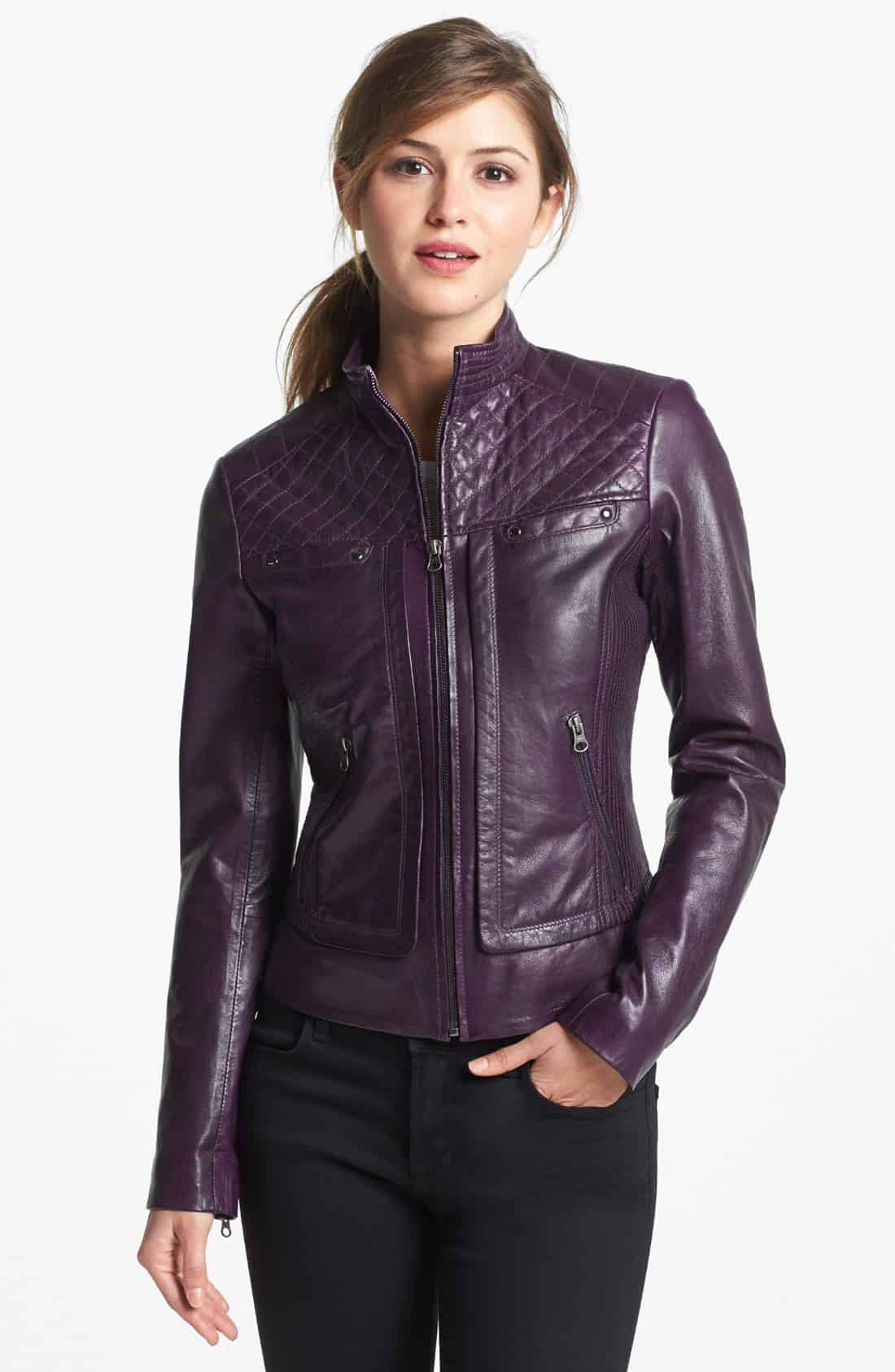 Women’s leather jacket trends spring 2016